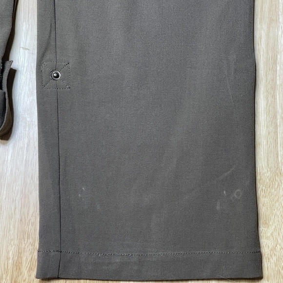 Chicos Cargo Convertible Pants Womens 1.5 Green Hiking Outdoor Roll Tab Capri - Picture 3 of 14